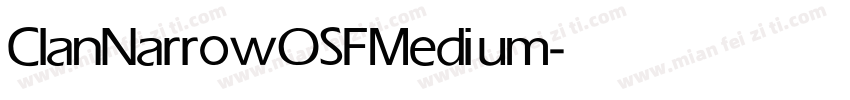 ClanNarrowOSF Medium字体转换